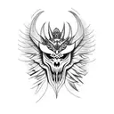 lucifer tattoo design idea