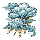 storm cloud  tattoo design idea