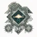 storm cloud tattoo design idea