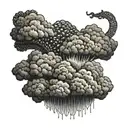 storm cloud  tattoo design idea