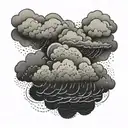 storm cloud  tattoo design idea