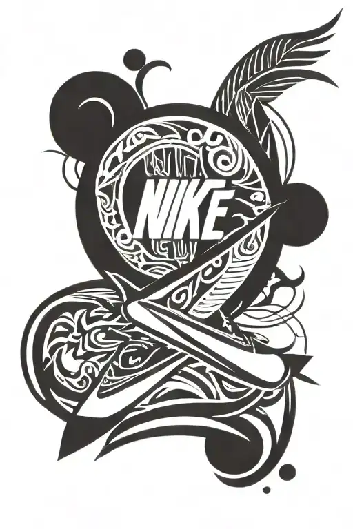 Nike logo tattoo design idea
