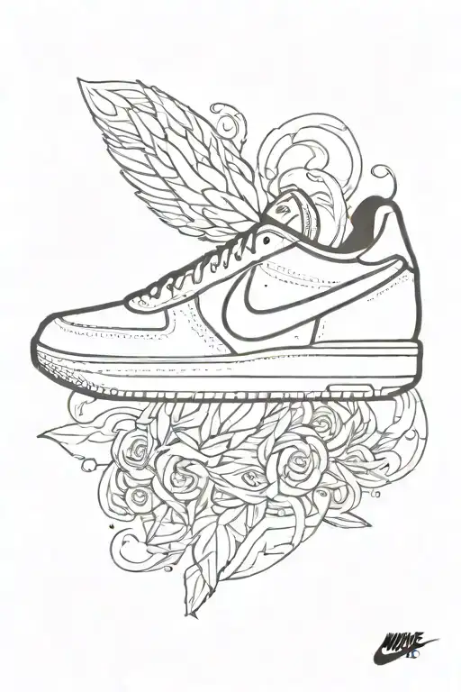 Nike logo tattoo design idea