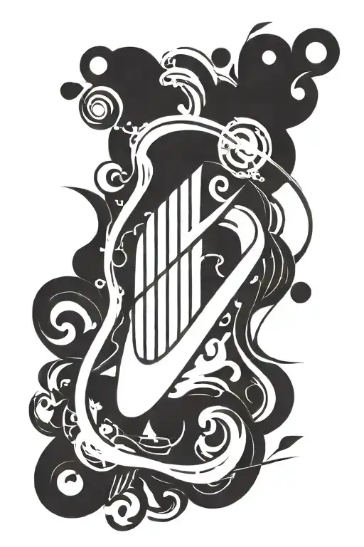 Nike logo minimalist tattoo design idea