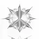 peace sign and middle tattoo design idea