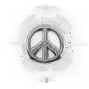peace sign and middle tattoo design idea