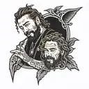 Post Malone tattoo design idea