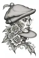 beret tattoo design idea