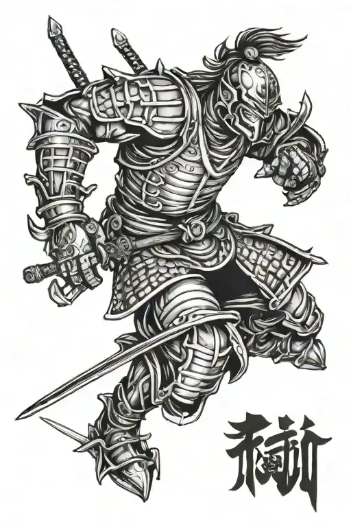 ronin warrior tattoo design idea