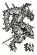 ronin warrior tattoo design idea