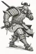 ronin warrior tattoo design idea