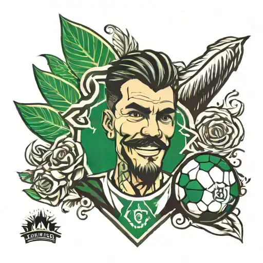 palmeiras team soccer tattoo design idea
