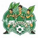 palmeiras team soccer tattoo design idea