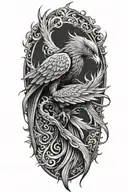 phoenix tattoo design idea