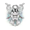 krampus  tattoo design idea