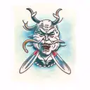 krampus  tattoo design idea