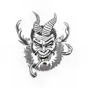 krampus  tattoo design idea