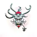 krampus  tattoo design idea