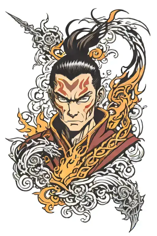 fire lord Zuko tattoo design idea