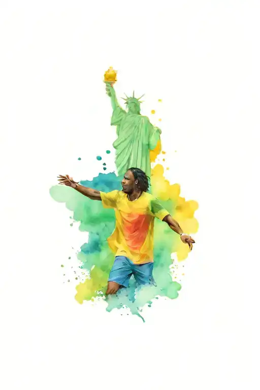 Brazil, Cristo redentor, Street football, Ronaldinho  tattoo design idea