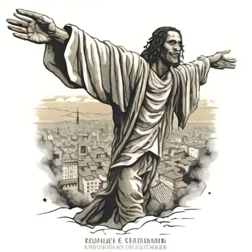 Brazil, Cristo redentor, Street football, Ronaldinho  tattoo design idea