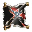 confederate flag tattoo design idea