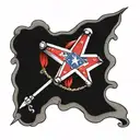 confederate flag tattoo design idea