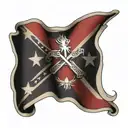 confederate flag tattoo design idea