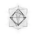 triangle, square, circle with unique silent tattoo design idea