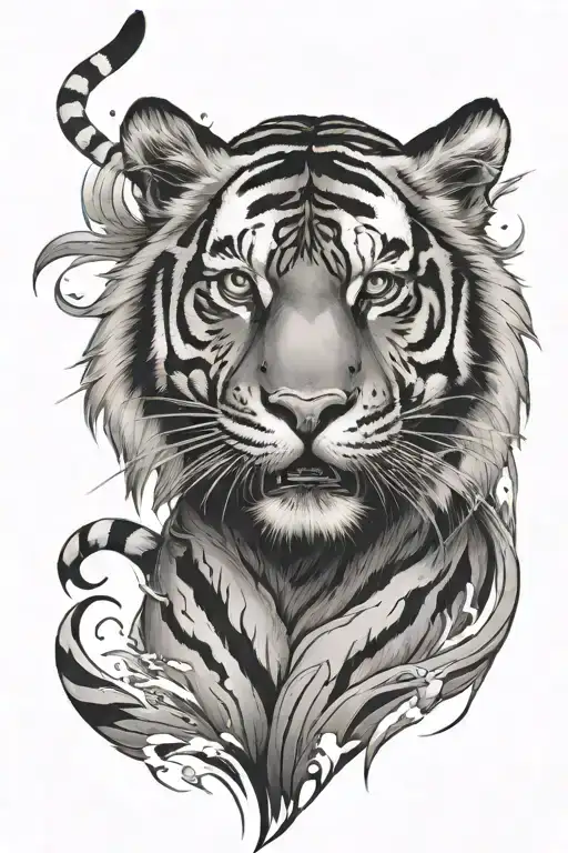 tiger tattoo design idea