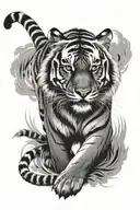 tiger tattoo design idea