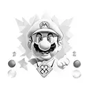 Super Mario  tattoo design idea