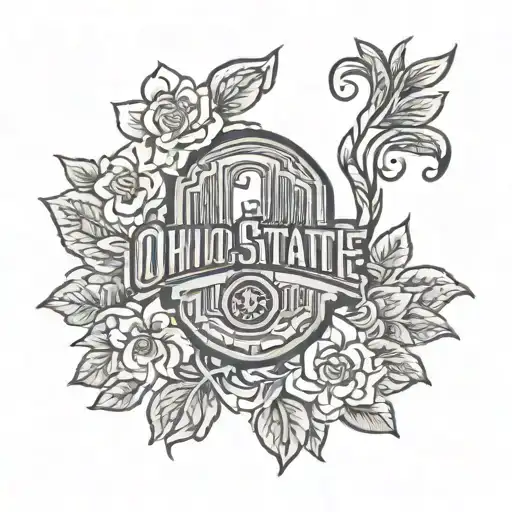 ohio state outline tattoo with 740  tattoo design idea