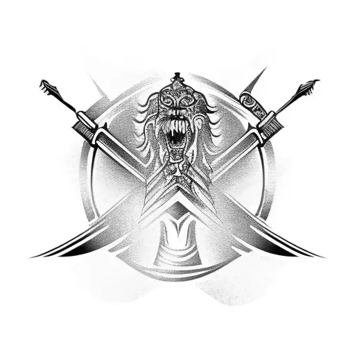 Slavic and Barock  tattoo design idea