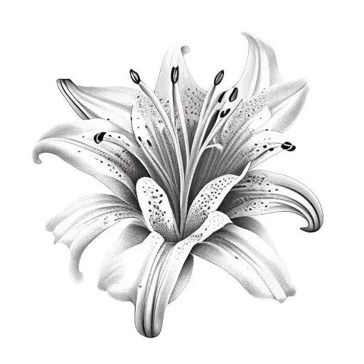 Lily tattoo design idea