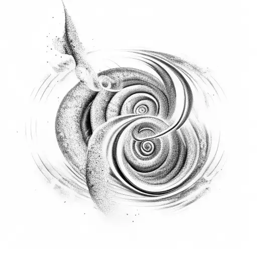 Milky Way spiral  tattoo design idea
