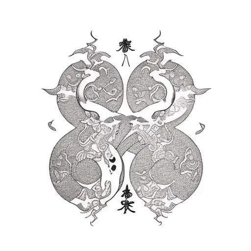 Couple letter S and R tattoo design idea