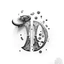 Couple letter S and R tattoo design idea