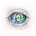 pair of eyes with galaxy around  tattoo design idea