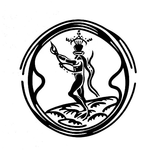 tarot card the fool tattoo design idea