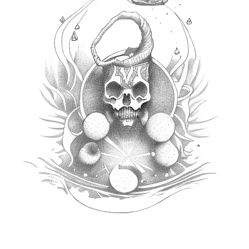 tarot card the fool tattoo design idea