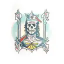 tarot card the fool tattoo design idea