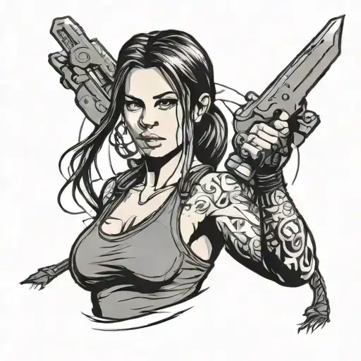 Tomb Raider tattoo design idea