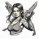 Tomb Raider tattoo design idea