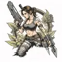 Tomb Raider tattoo design idea