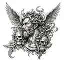 Ikarus,Poseidon,Zeus,Hades,Medusa tattoo design idea