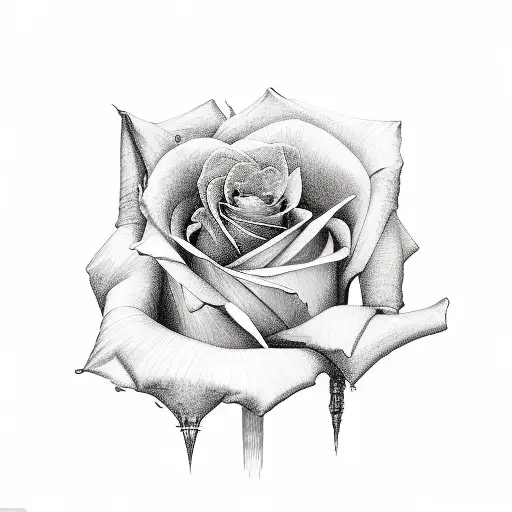 Rose-infused melodies tattoo design idea