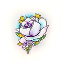 jasmine flower  tattoo design idea