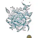 jasmine flower  tattoo design idea