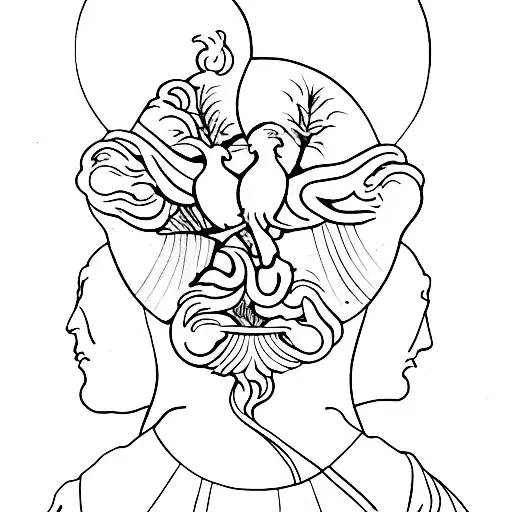 Renaissance painting tattoo design idea